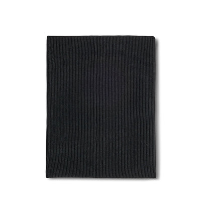 Sciarpa Girocollo in Maglia Nera Sciarpa Maglia U / Nero Paolo Pecora