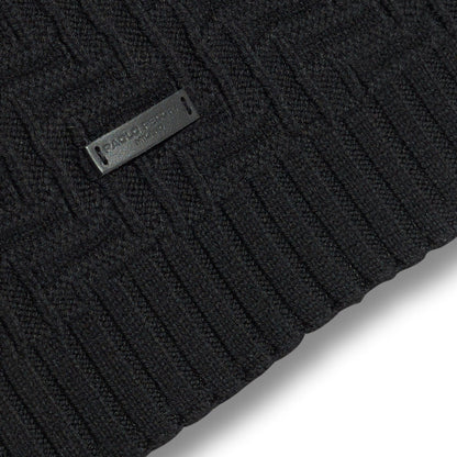 Sciarpa Maglia Nero Sciarpa Maglia U / Nero Paolo Pecora